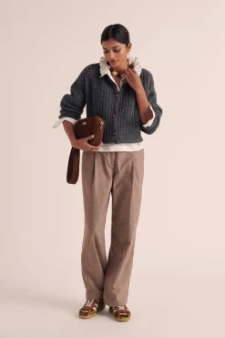 Balzac Paris Pantalon John Marron chiné Flash Sale