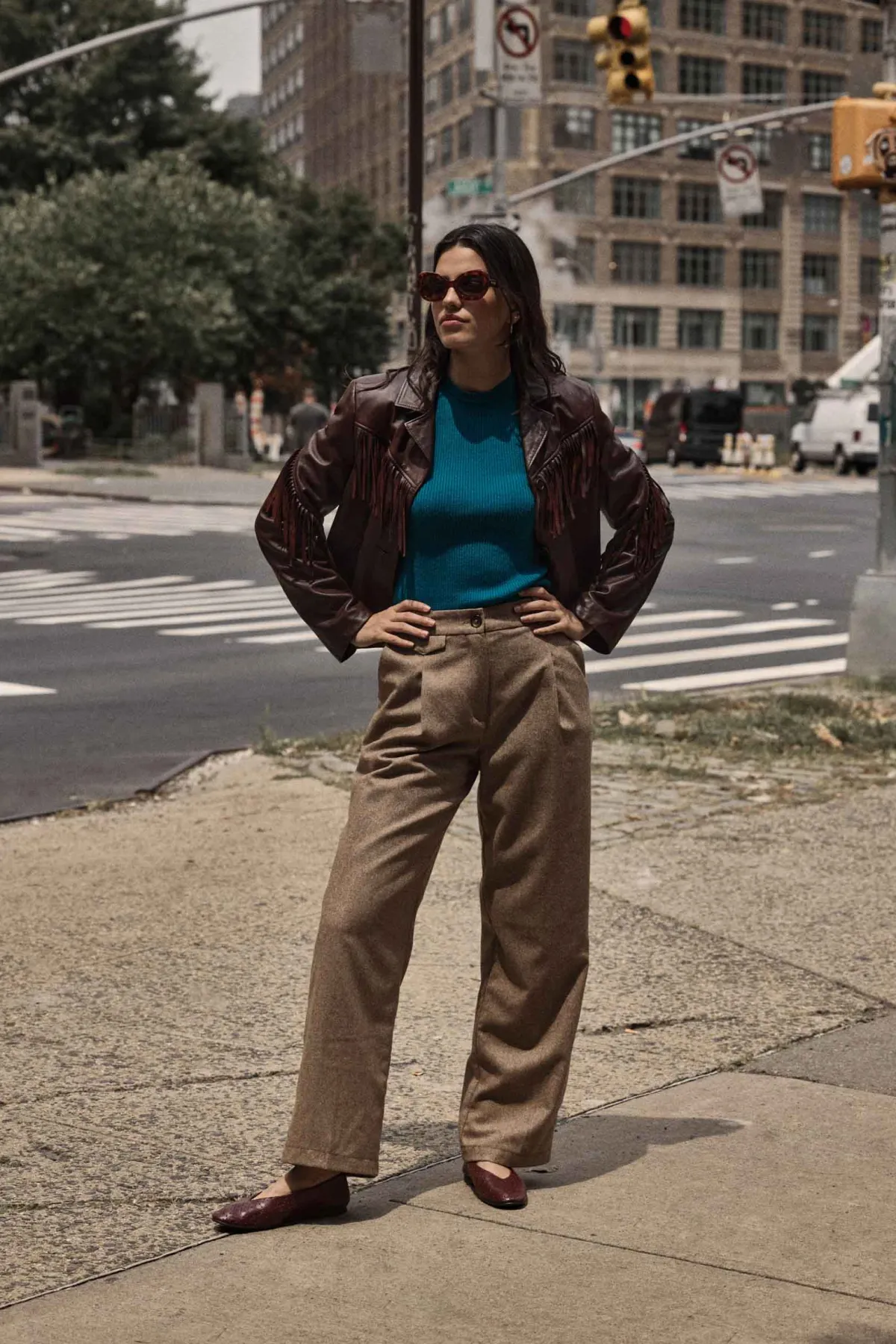 Balzac Paris Pantalon John Marron chiné Flash Sale