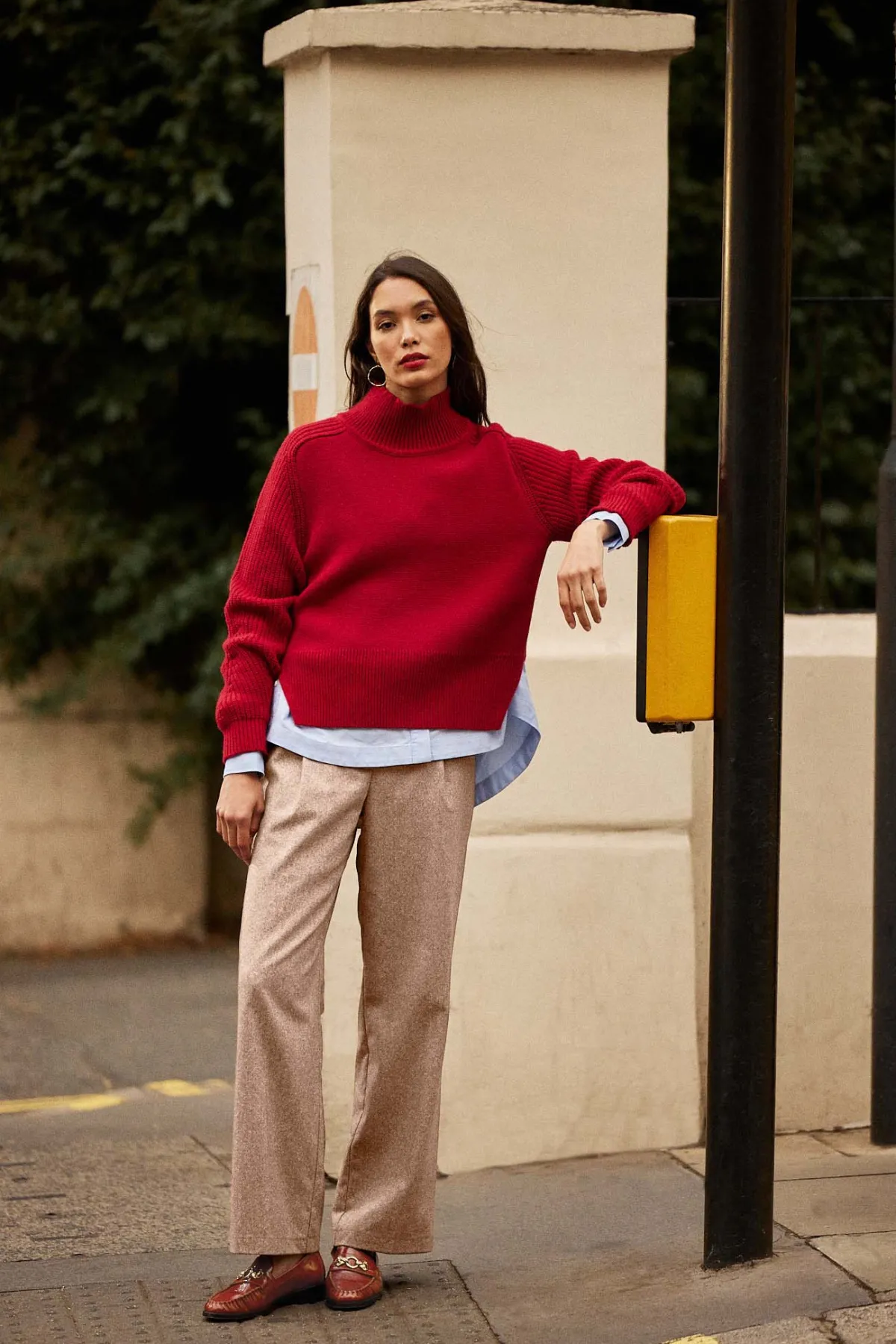 Balzac Paris Pantalon John Marron chiné Flash Sale