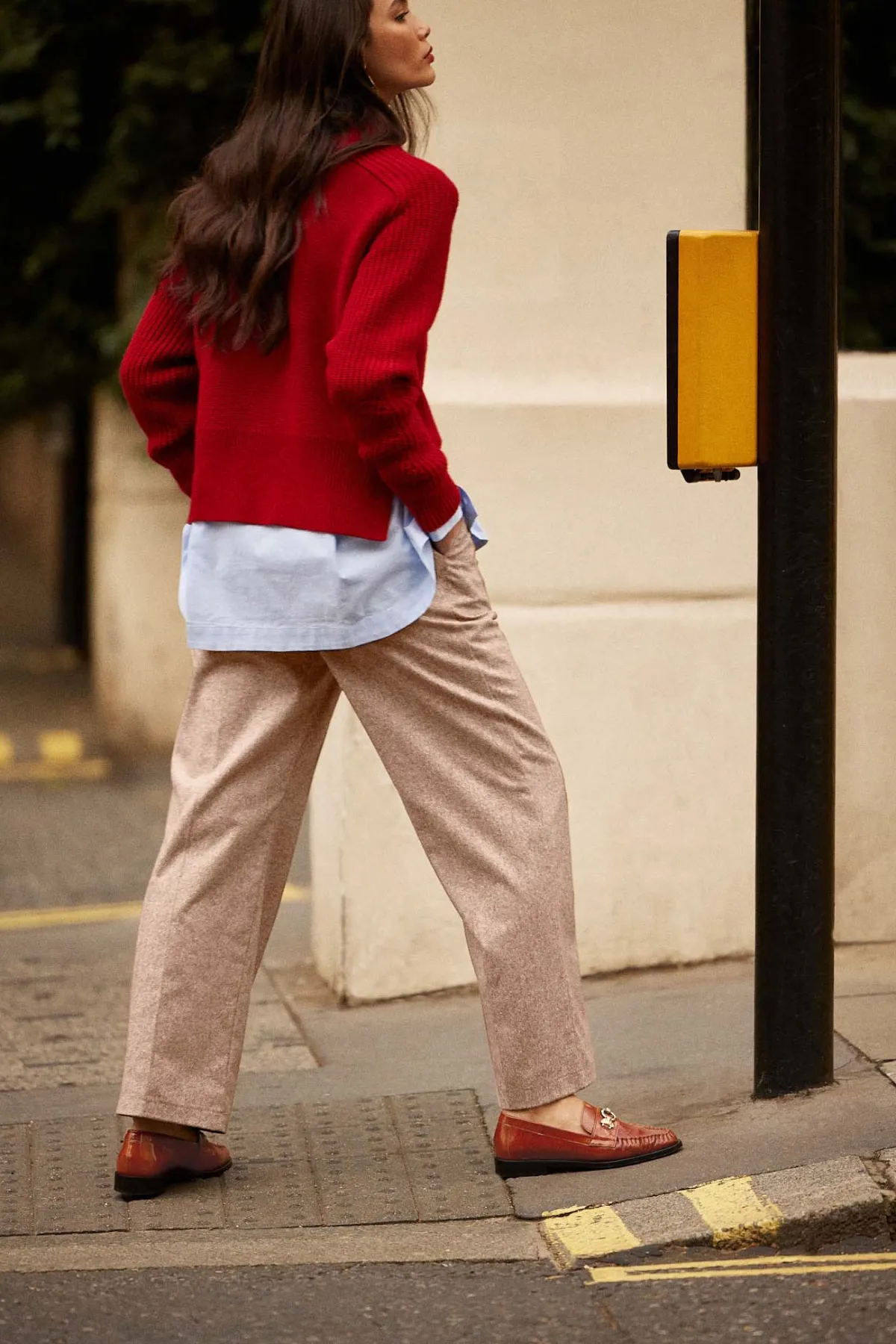 Balzac Paris Pantalon John Marron chiné Flash Sale