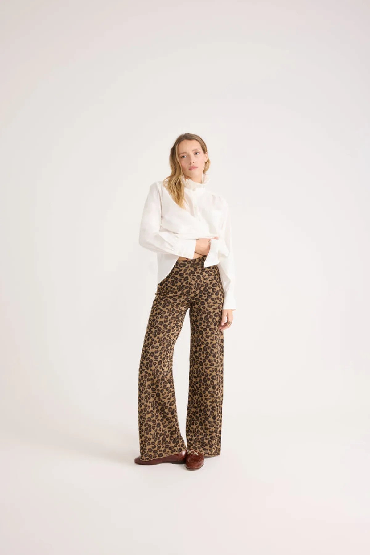Balzac Paris Pantalon Piana Léopard irisé Hot