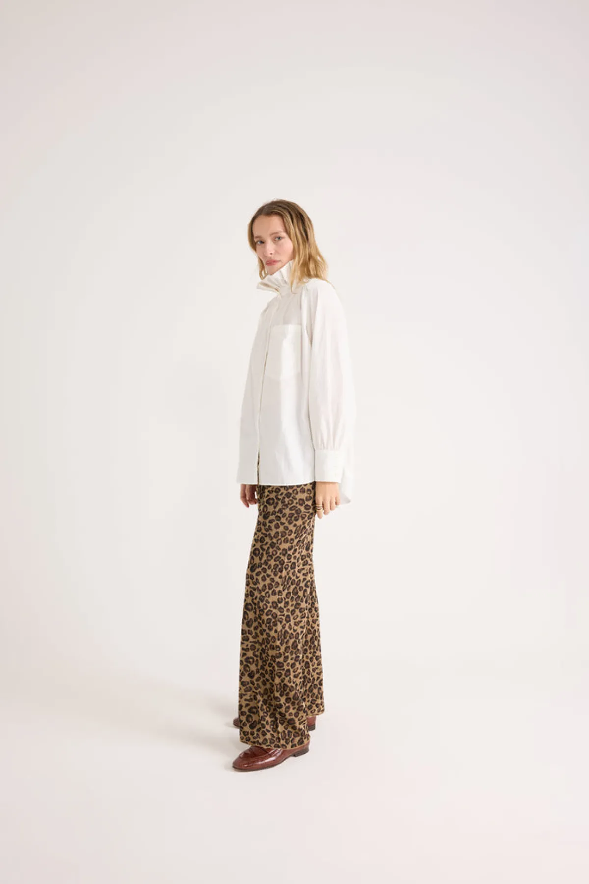 Balzac Paris Pantalon Piana Léopard irisé Hot