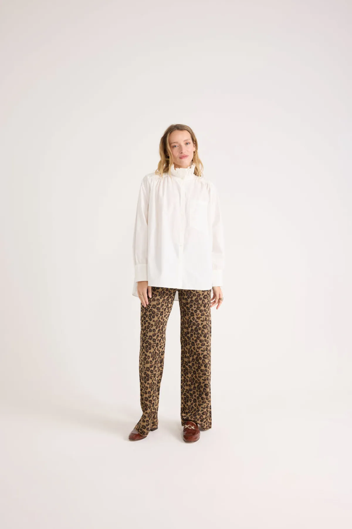Balzac Paris Pantalon Piana Léopard irisé Hot