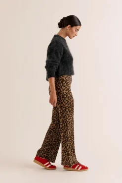 Balzac Paris Pantalon Piana Léopard irisé Hot