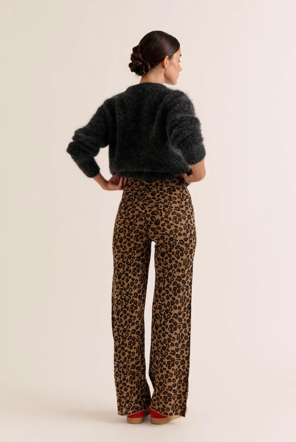 Balzac Paris Pantalon Piana Léopard irisé Hot