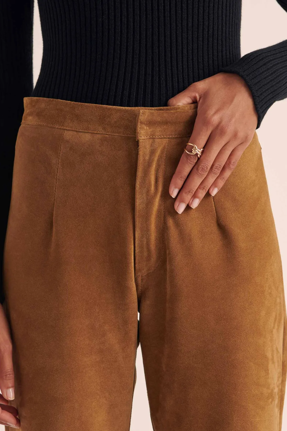 Balzac Paris Pantalon Selby Croute camel Cheap
