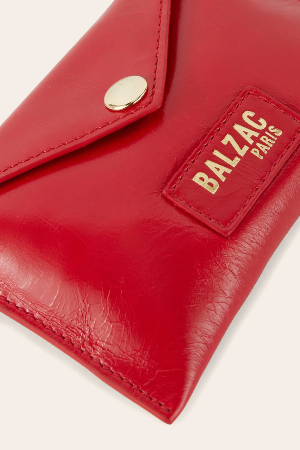 Balzac Paris Porte-cartes Louisa froissé Rouge Cheap