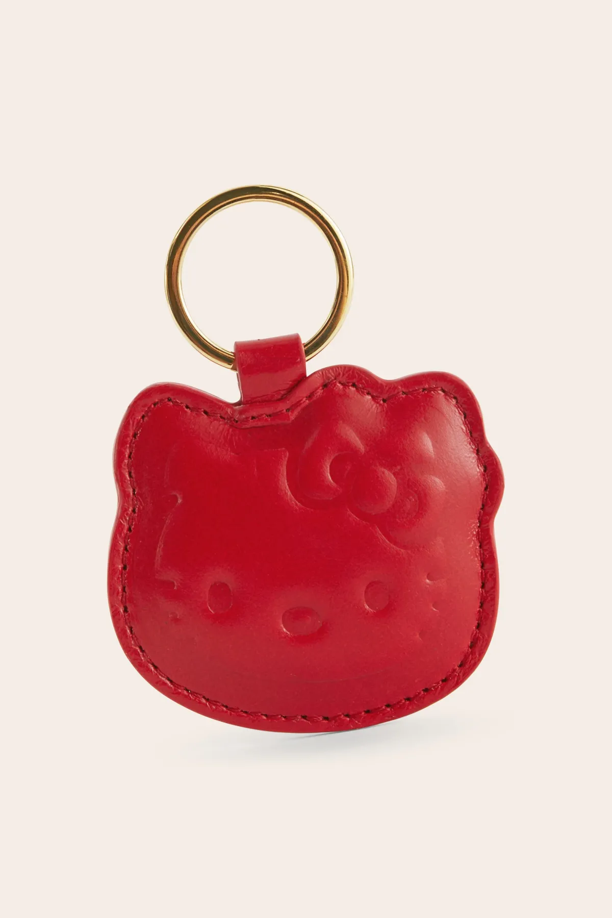Balzac Paris Porte-clés Pearl froissé Rouge et rayure New