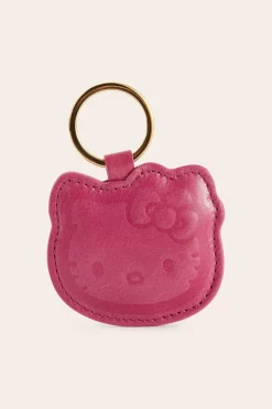Balzac Paris Porte-clés Pearl vernis froissé Rose et rayure Sale