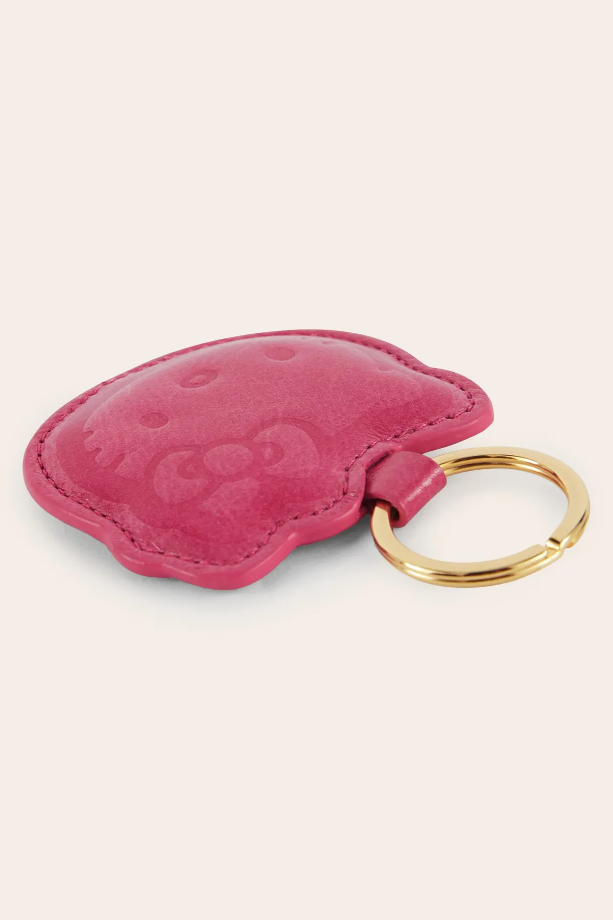 Balzac Paris Porte-clés Pearl vernis froissé Rose et rayure Sale