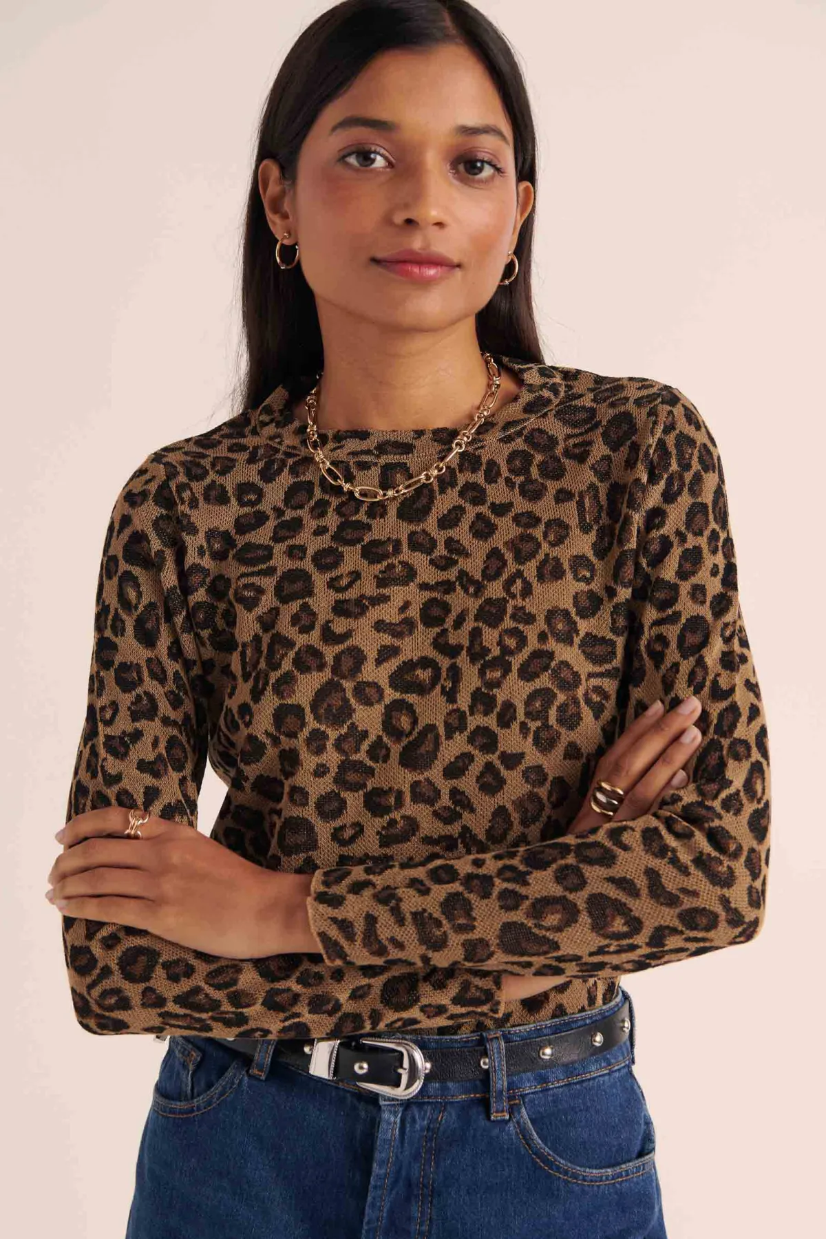 Balzac Paris Pull Daniel Léopard irisé Sale