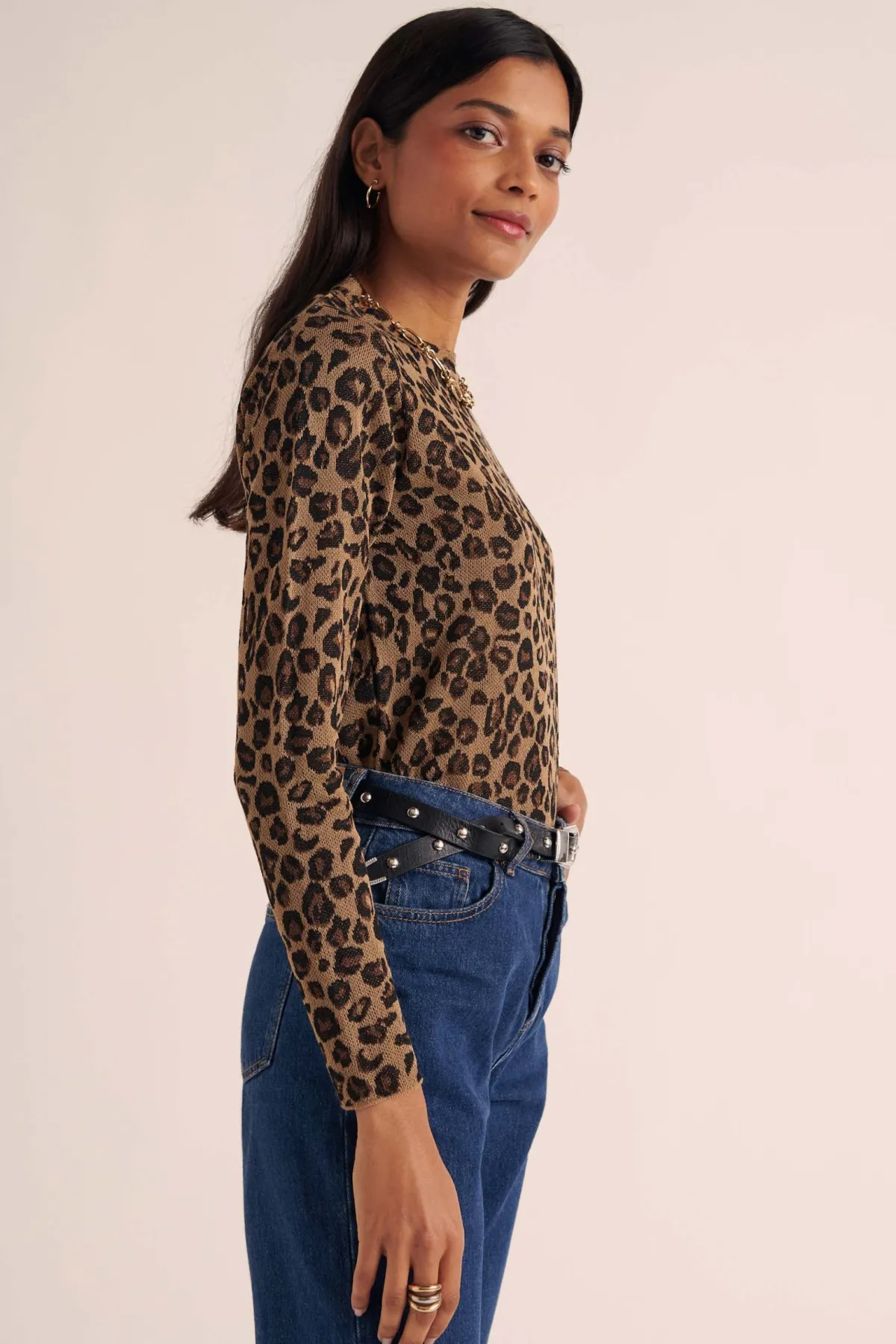 Balzac Paris Pull Daniel Léopard irisé Sale