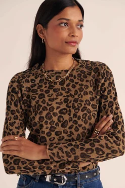 Balzac Paris Pull Daniel Léopard irisé Sale