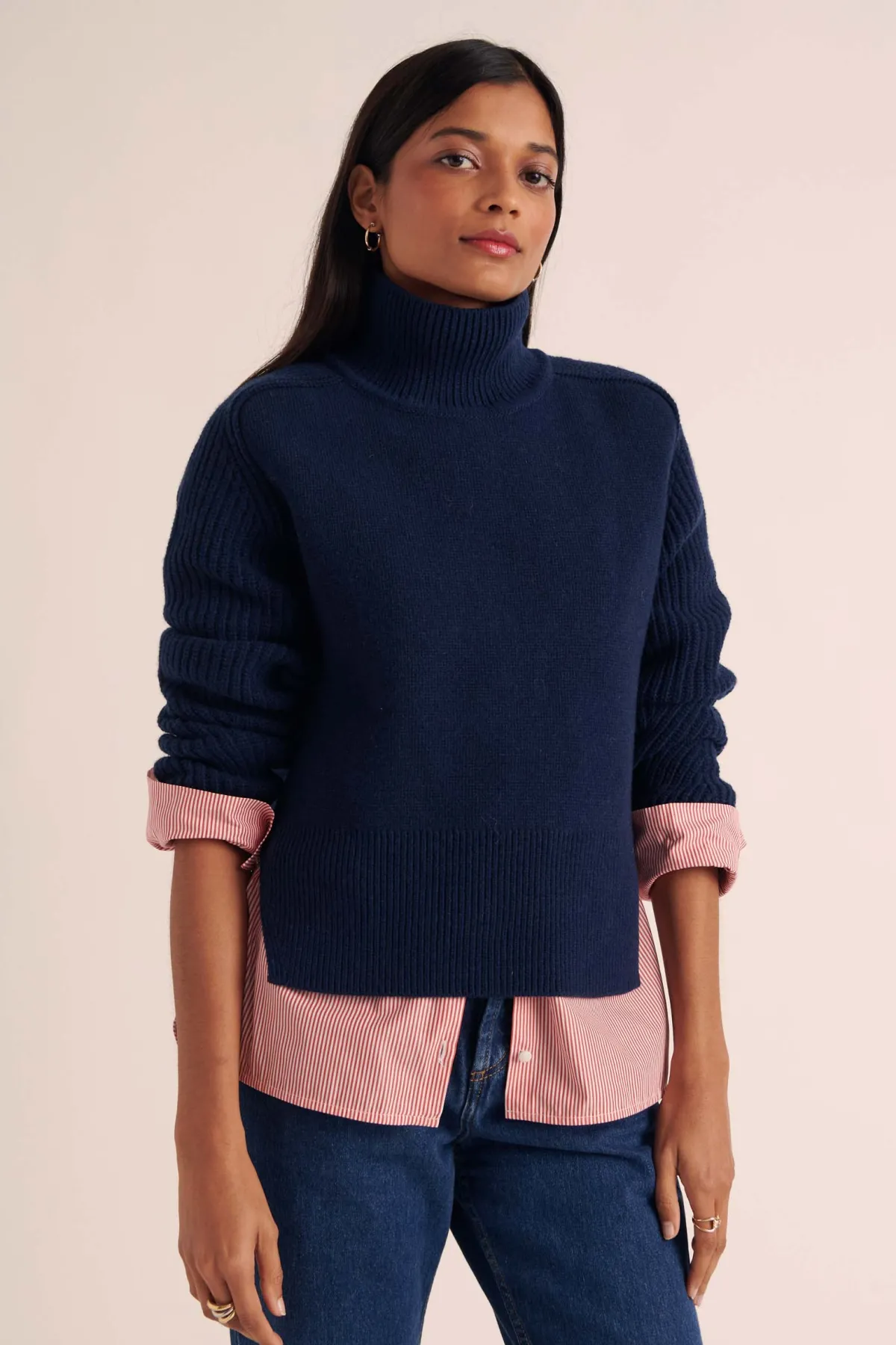 Balzac Paris Pull Maël Bleu marine Best