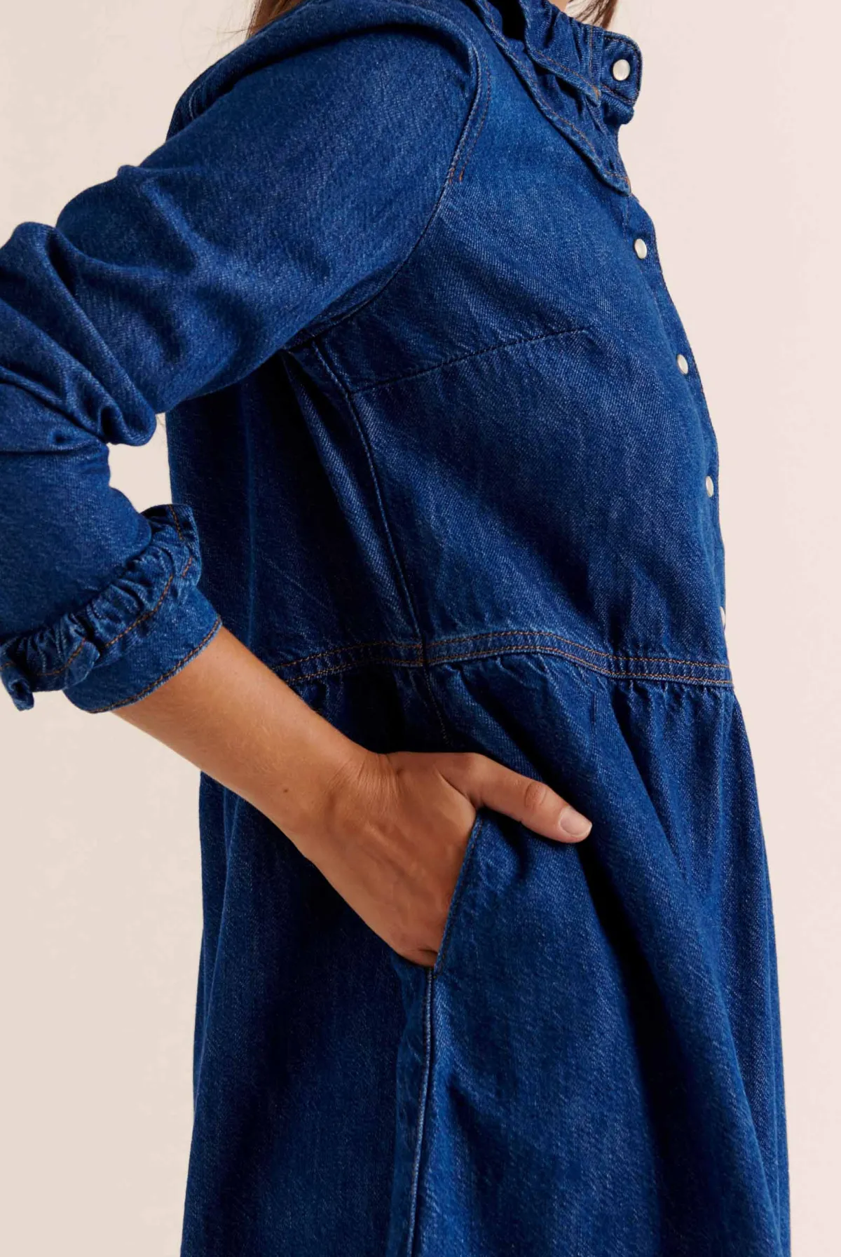 Balzac Paris Robe Belkis Bleu midi New