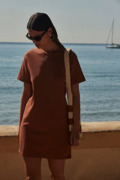 Balzac Paris Robe Réjouissance Caramel Cheap