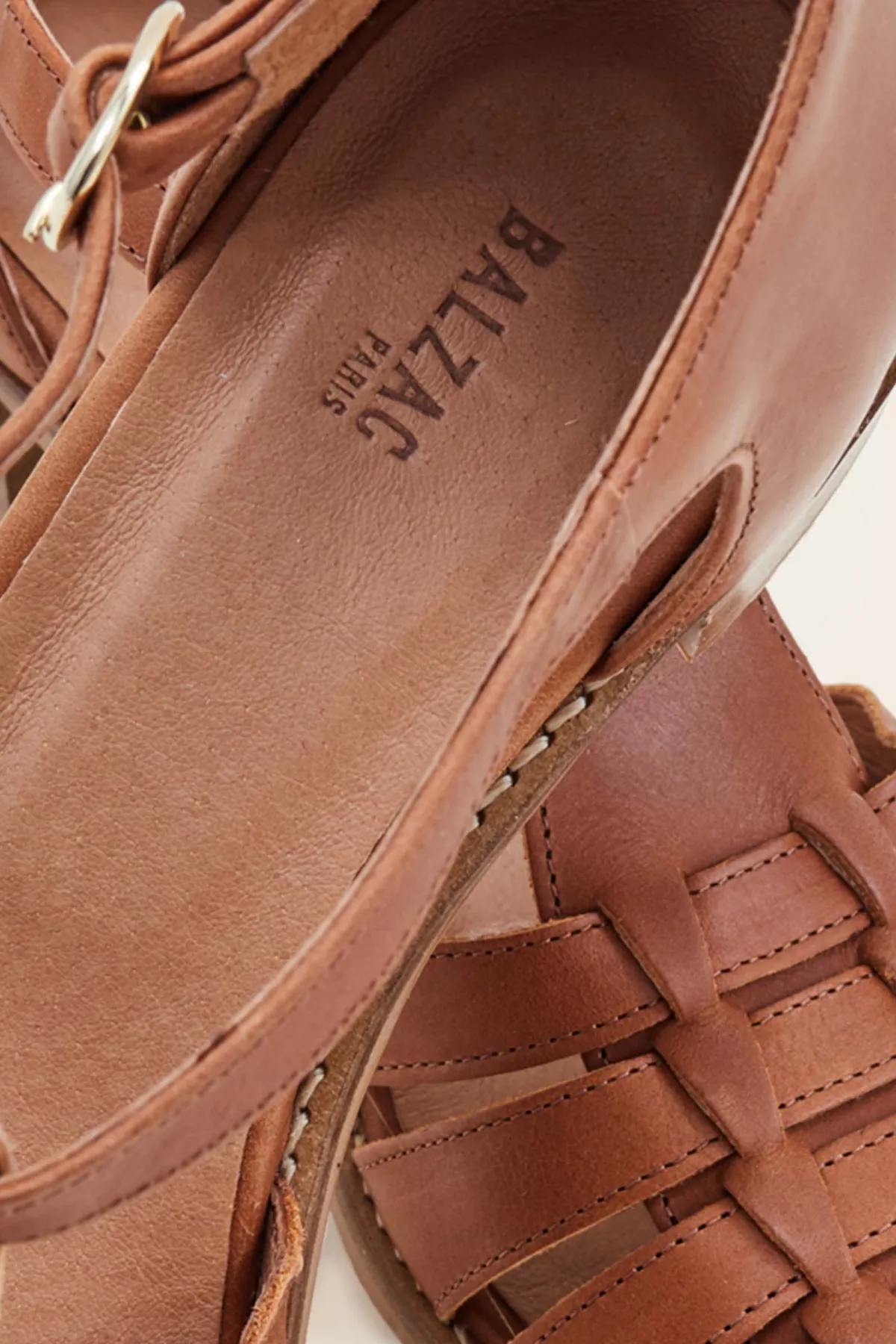 Balzac Paris Sandales Albane Camel Sale