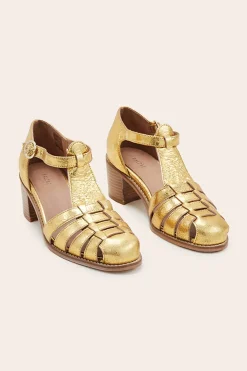 Balzac Paris Sandales Albane Doré Shop