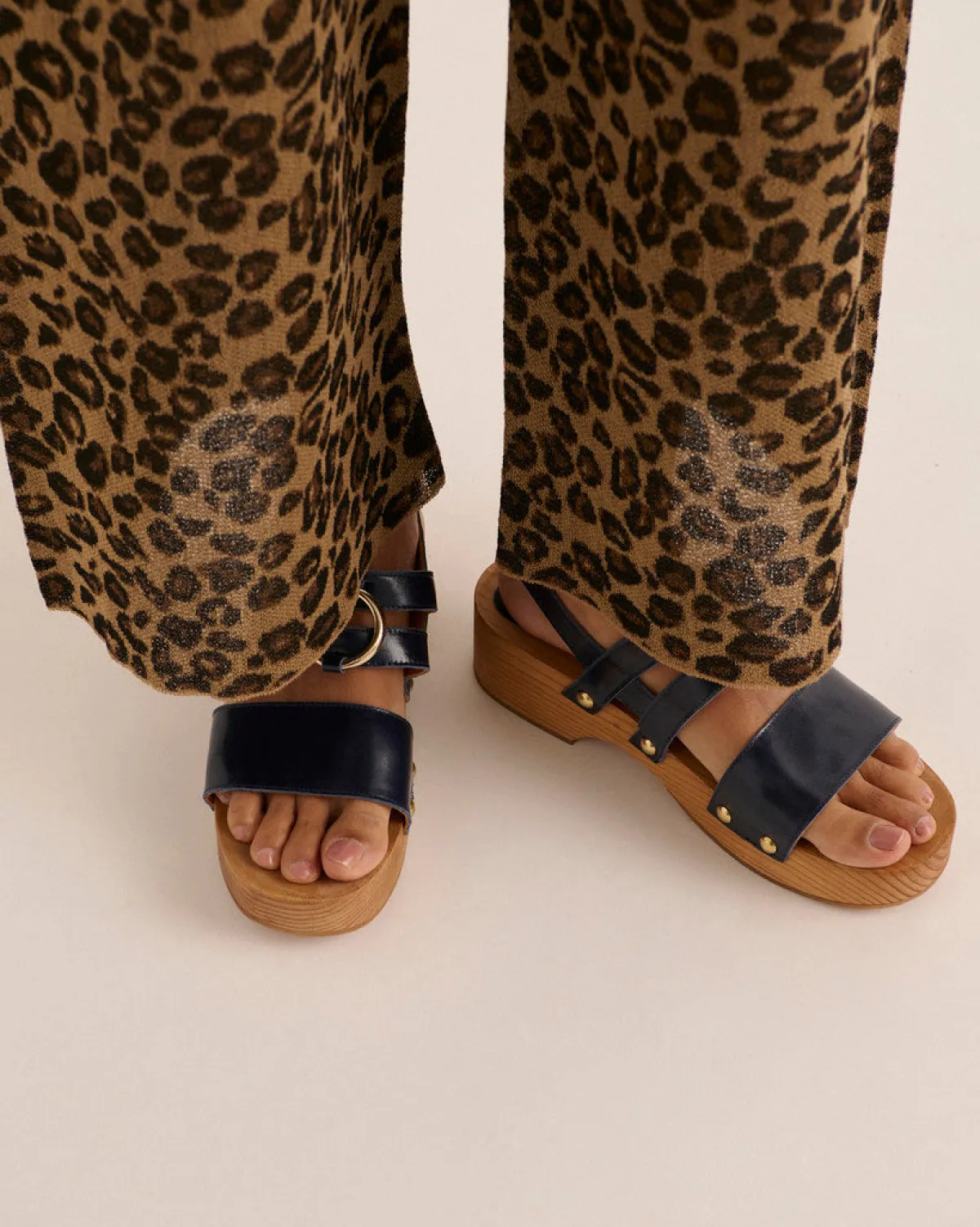Balzac Paris Sandales Lysia Bleu marine Outlet