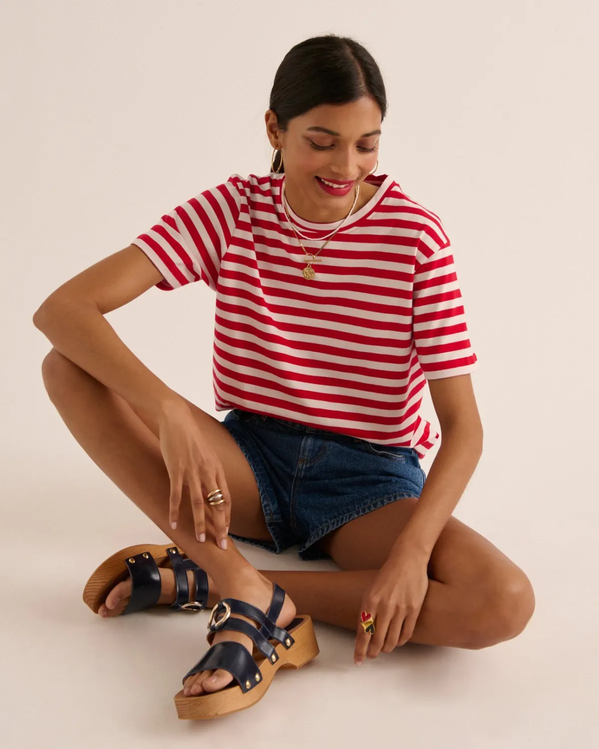 Balzac Paris Sandales Lysia Bleu marine Outlet