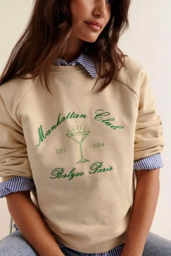 Balzac Paris Sweat-shirt Jack Cocktail écru Store