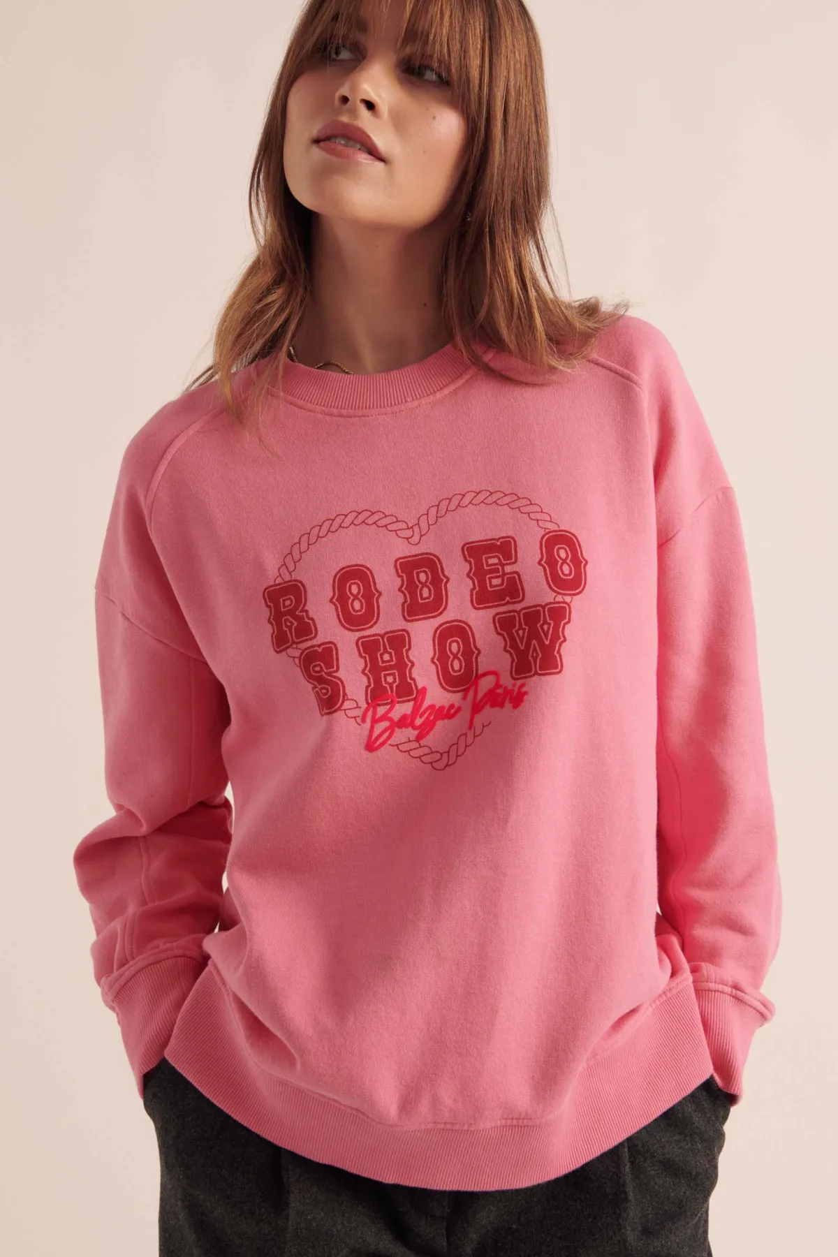 Balzac Paris Sweat-shirt Nico Rodeo show rose Shop