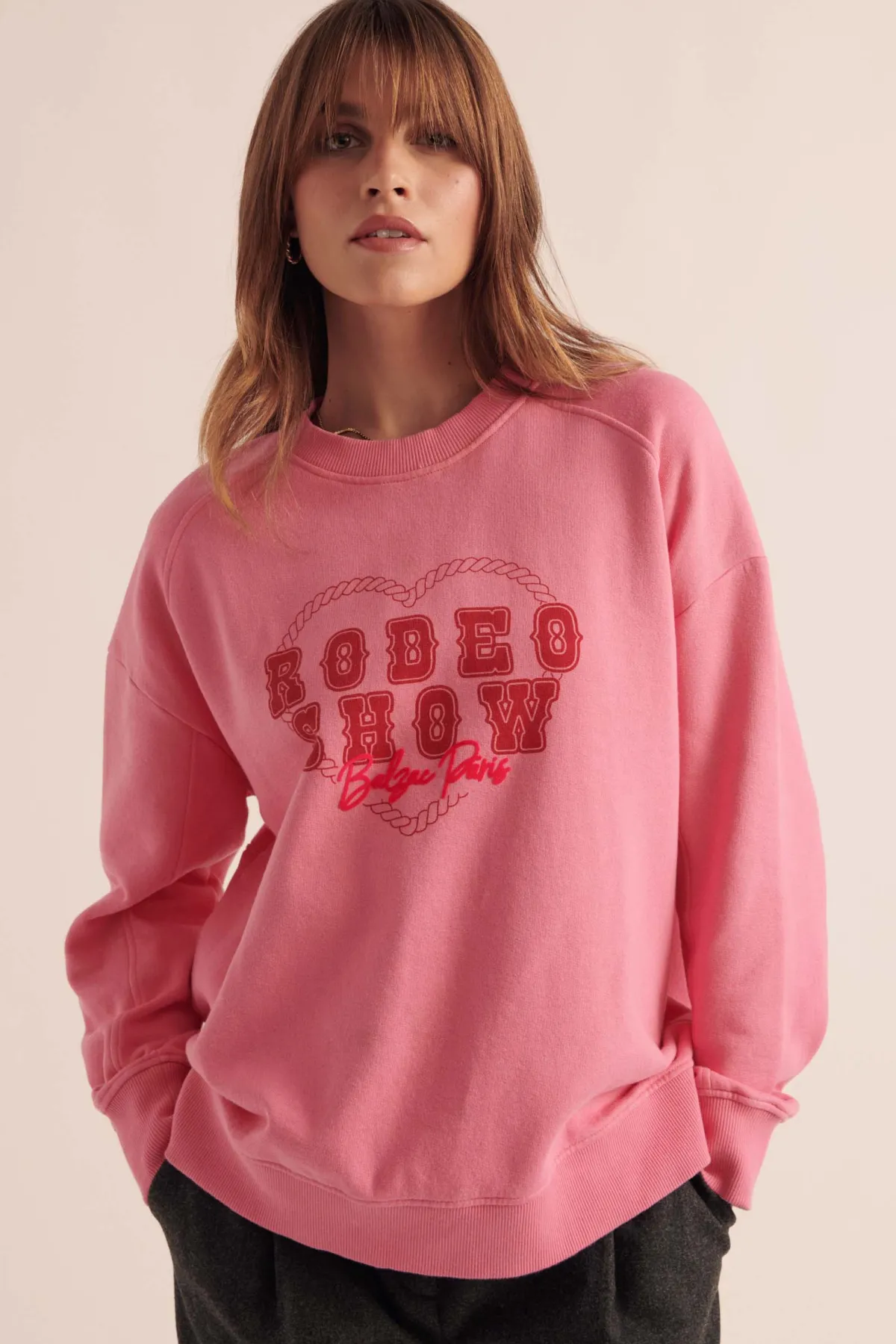 Balzac Paris Sweat-shirt Nico Rodeo show rose Shop