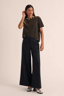 Balzac Paris Tee-shirt Bree Noir irisé Clearance