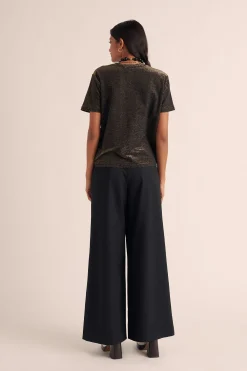 Balzac Paris Tee-shirt Bree Noir irisé Clearance