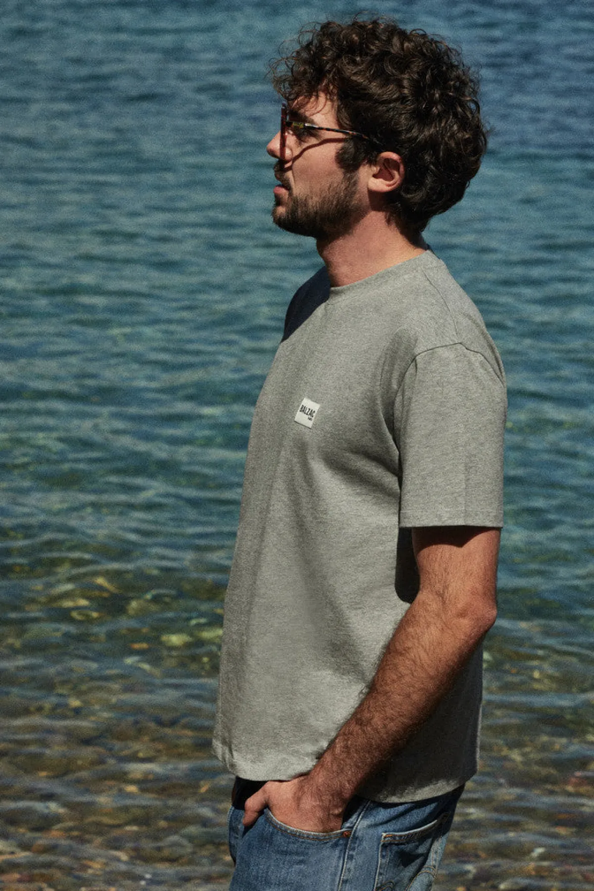 Balzac Paris Tee-shirt Martel Gris chiné Flash Sale