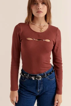 Balzac Paris Top Amanda Terracotta Hot