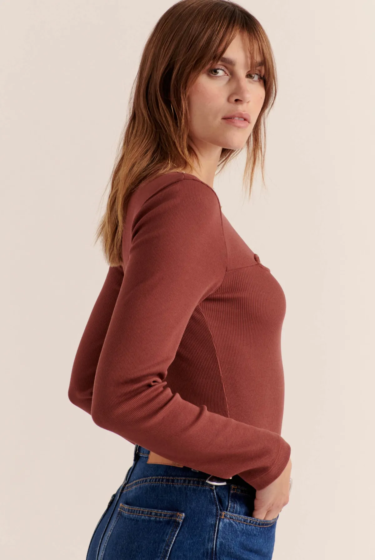 Balzac Paris Top Amanda Terracotta Hot