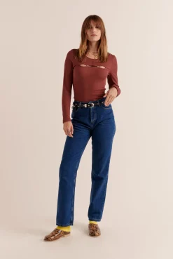 Balzac Paris Top Amanda Terracotta Hot