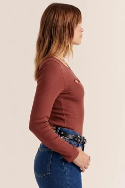 Balzac Paris Top Amanda Terracotta Hot