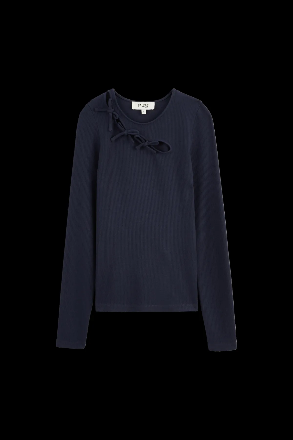 Balzac Paris Top Angèle Nœuds marine Best
