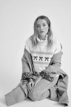 Balzac Paris Trench Alma Beige et léopard café Best Sale