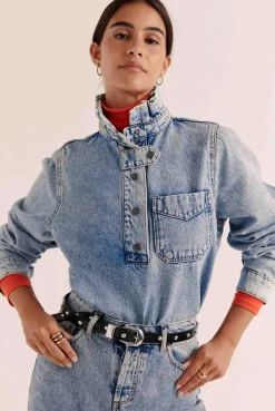 Balzac Paris Vareuse Cyrius Bleu glacier Outlet