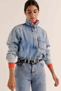 Balzac Paris Vareuse Cyrius Bleu glacier Outlet