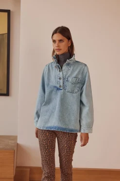 Balzac Paris Vareuse Cyrius Bleu glacier Outlet