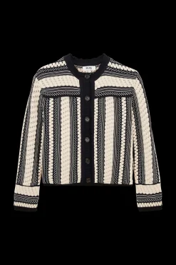 Balzac Paris Veste Constanza Rayé bleu et blanc Shop