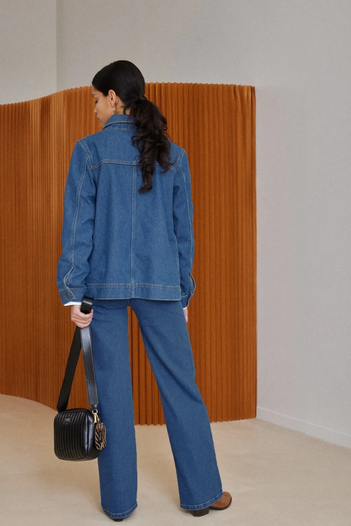 Balzac Paris Veste Manoa jean Bleu midi Shop