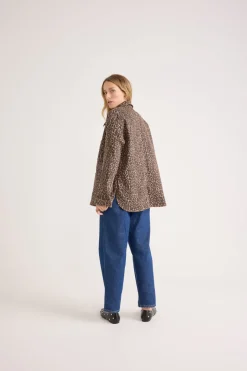 Balzac Paris Veste Marais Léopard café Best Sale
