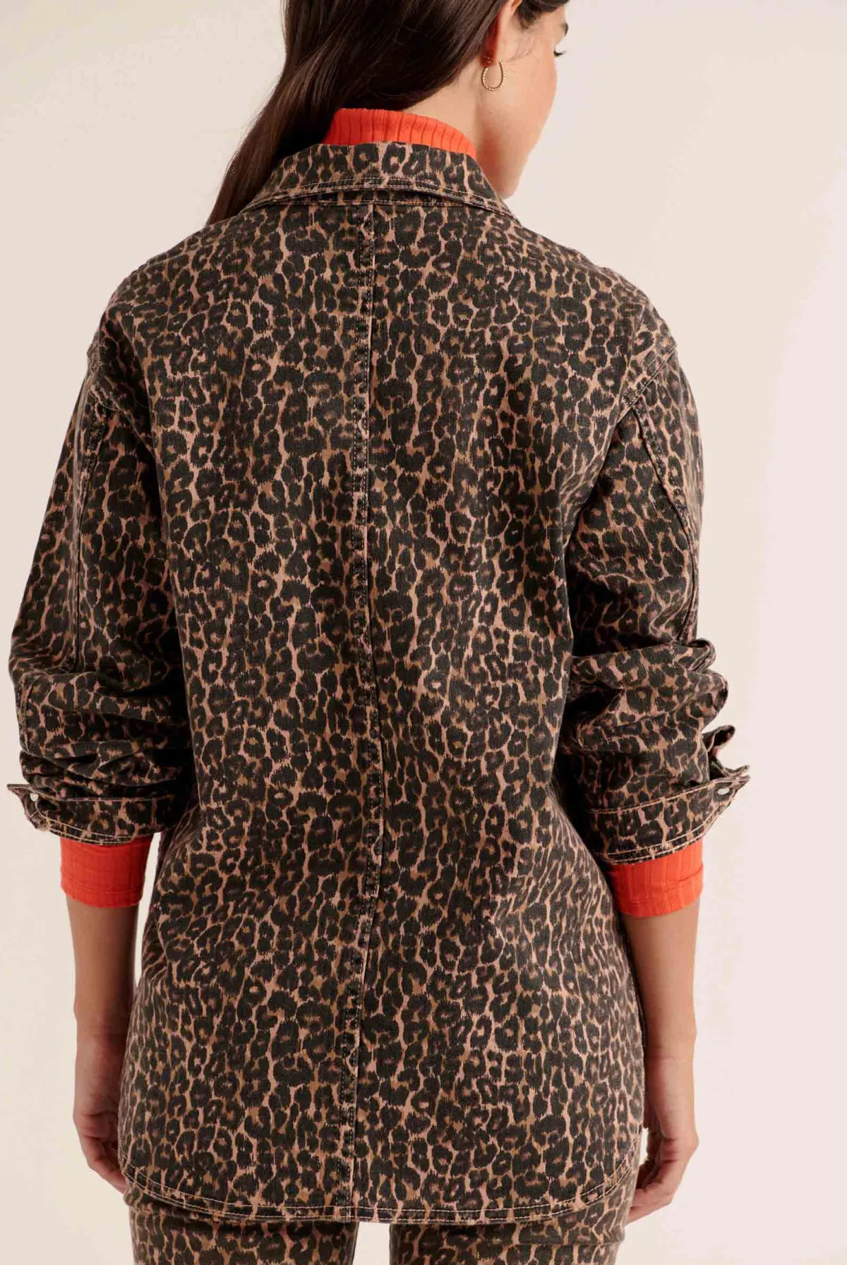 Balzac Paris Veste Marais Léopard café Best Sale