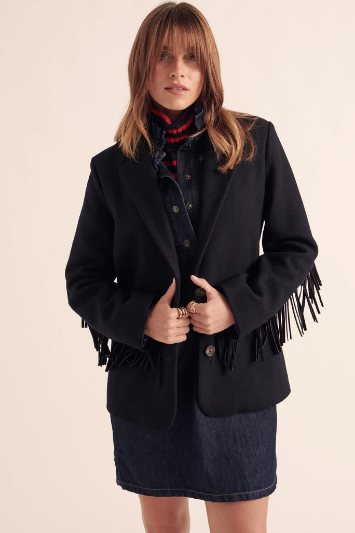Balzac Paris Veste Marceau Marine Fashion